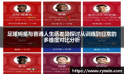 足球明星与普通人生活差异探讨从训练到日常的多维度对比分析